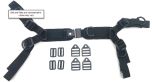 Hip Belt, 1" TheraFit 4-Point, PB Security, 5.25 x 1.75 Pads w/ Adj Straps