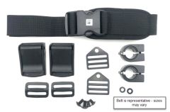 Hip Belt, 1" TheraFit Single Pull, SR Buckle, 4.25 x 1.75 Pads w/ Clips, Cams, Clamps