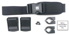 Hip Belt, 1" TheraFit Single Pull, SR Buckle, 4.25 x 1.75 Pads w/ Cams, Clamps