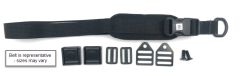 Hip Belt, 1" TheraFit Single Pull, SR Buckle, 4.25 x 1.75 Pads w/ Clips, Camlocks