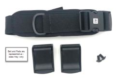 Hip Belt, 1" TheraFit Dual Pull, SR Buckle, 4.25 x 1.75 Pads w/ Camlocks