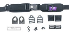 Hip Belt, 1.5" TheraFit Dual Pull, SR Buckle, 5.25 x 2.25 Pads w/ Clips, Cams, Collars