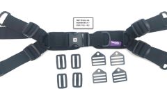 Hip Belt, 1" TheraFit 4-Point, SR Buckle, 4.25 x 1.75 Pads w/ Adj Straps