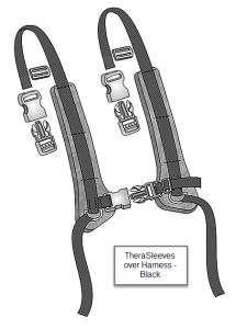 TheraSleeves,  Harness,  X-Large,  Black,  2 Pair