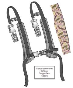 TheraSleeves,  Harness,  X-Small,  Dragonflies,  2 Pair