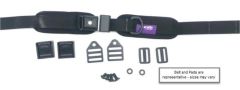 Hip Belt, 1.5" TheraFit Single Pull, PB Security, 9.25 x 2.5 Pads w/ Clips, Cams