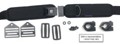 Hip Belt, 2" TheraFit Single Pull, Bariatric, PB Buckle, 11.25 x 3 Pads w/ Clips, Clamps