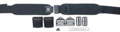 Hip Belt, 1.5" TheraFit Single Pull, PB Buckle, 9.25 x 2.5 Pads w/ Clips, Cams
