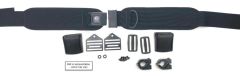 Hip Belt, 1.5" TheraFit Single Pull, PB Buckle, 9.25 x 2.5 Pads w/ Clips, Cams, Clamps
