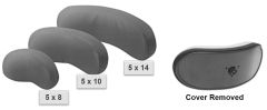 Headrest Pad, Pro-Fit Soft Pad w/ Smooth Cover, 5 x 10, Thin