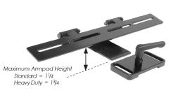 Half Tray Bracket, Permobil Heavy Duty 3G Armrest, Flip Up