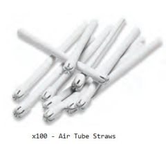Sip-N-Puff Air Tube Straw, 100 Pack