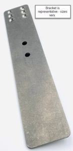 Bracket, Flat 2" x 10" x 1/8" Thick Stainless Steel