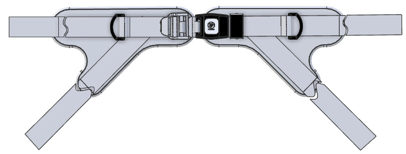 4-Point Y-Style Dual Pull Hip Belt